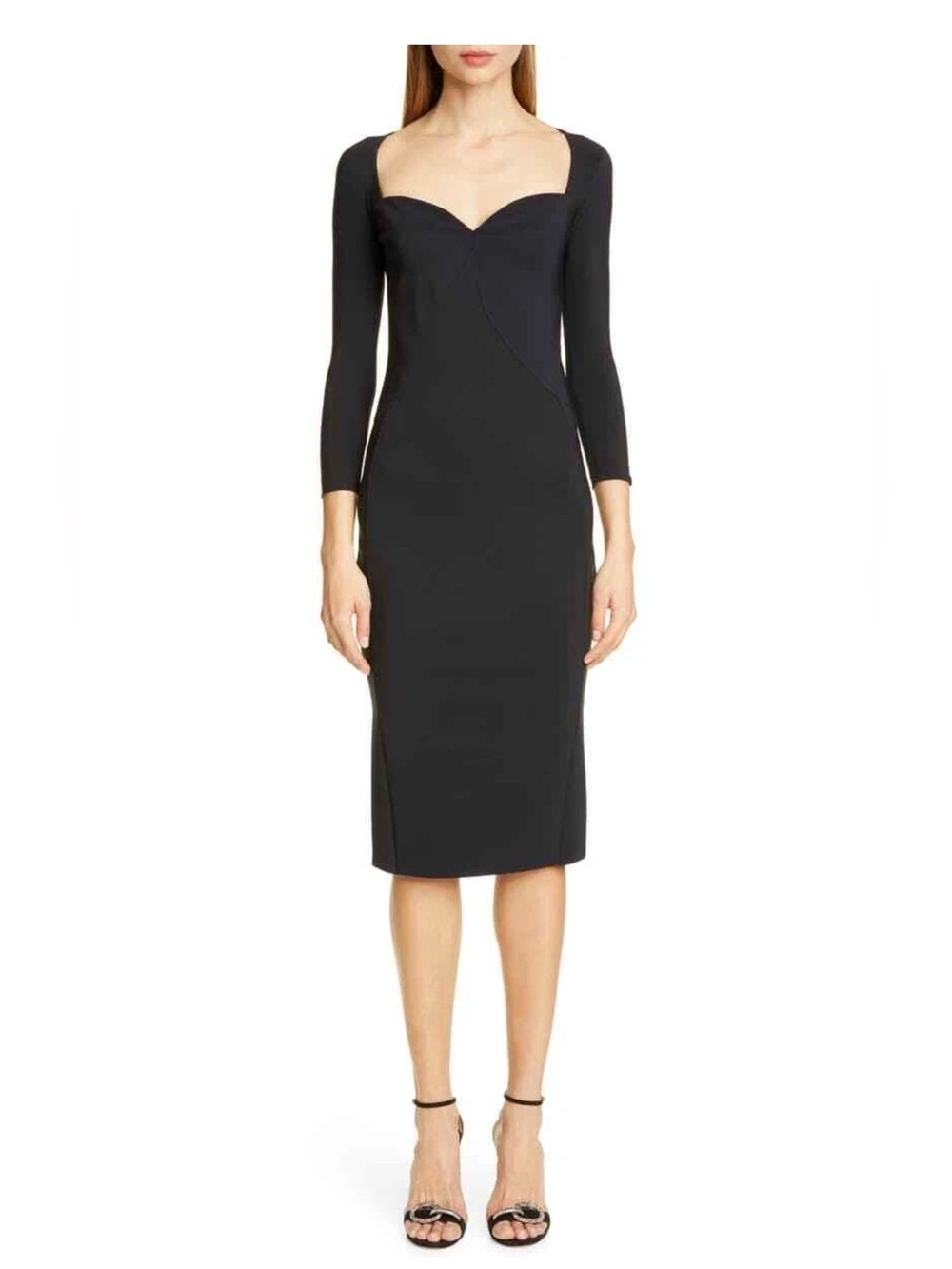 Chiara Boni La Petite Robe Enya Sweetheart Black Dress size 12